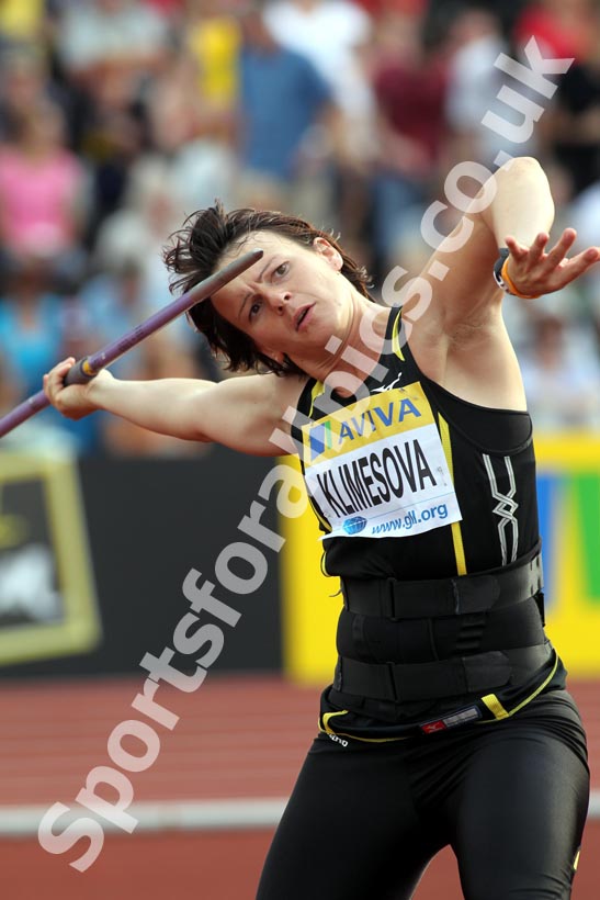 Jarmila Klimesova, Javelin, 2011 Aviva London Grand Prix